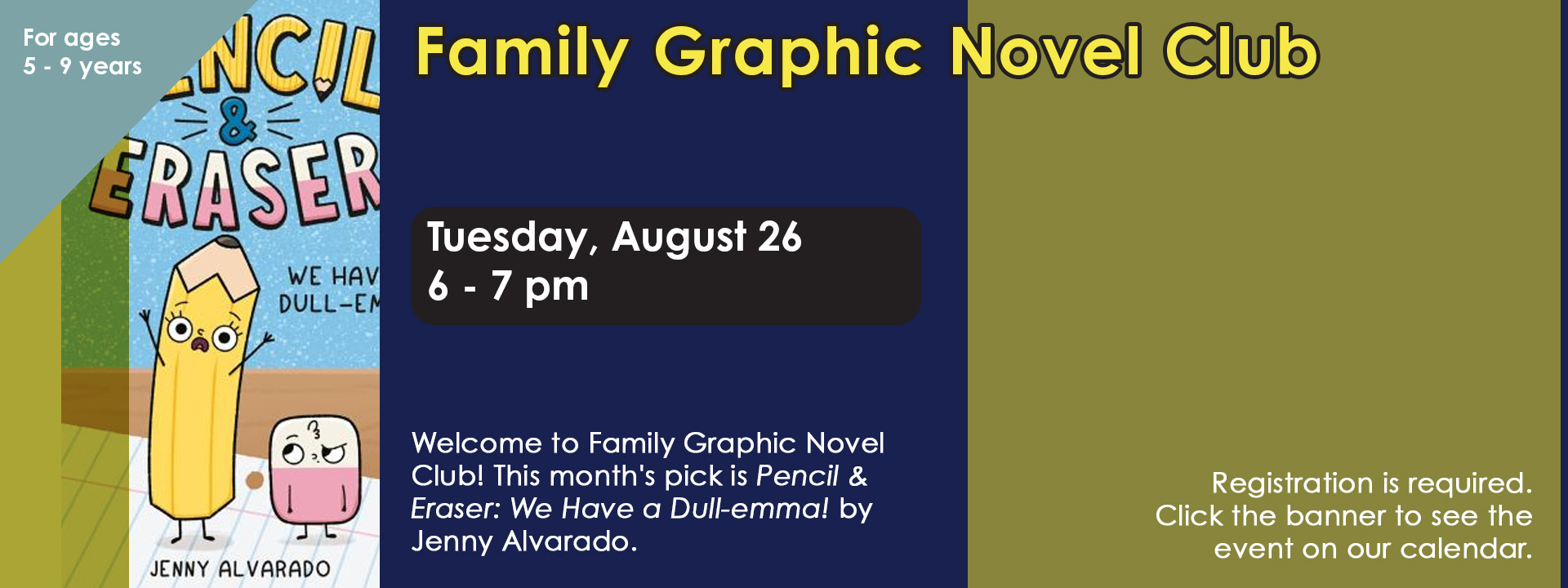 Family Graphic Novel Club Aug 26